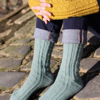 Beaufort Socks and Fitzroy Mitts by Jane Lithgow