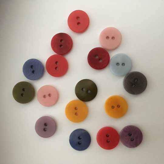 Coloured Corozo Buttons 11-15mm