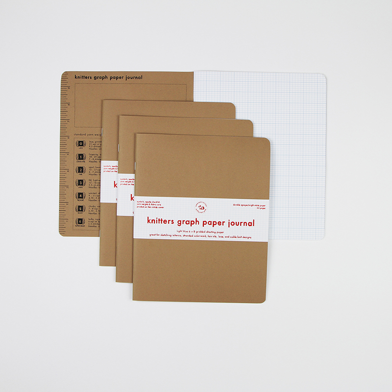 knitters graph paper journal grided paper