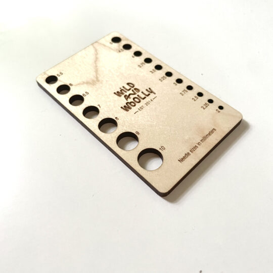 Wild and Woolly Needle Gauge