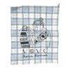 Vovó pale blue check